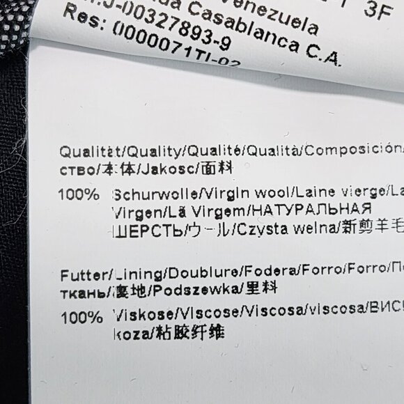 BOSS Hugo Boss Men's 100% Virgin Wool Micro Houndstooth Slim Leg Pants - 40R - Picture 9 of 11